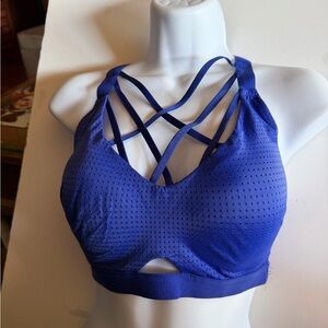 Victorias Secret Strappy Blue Sports Bra